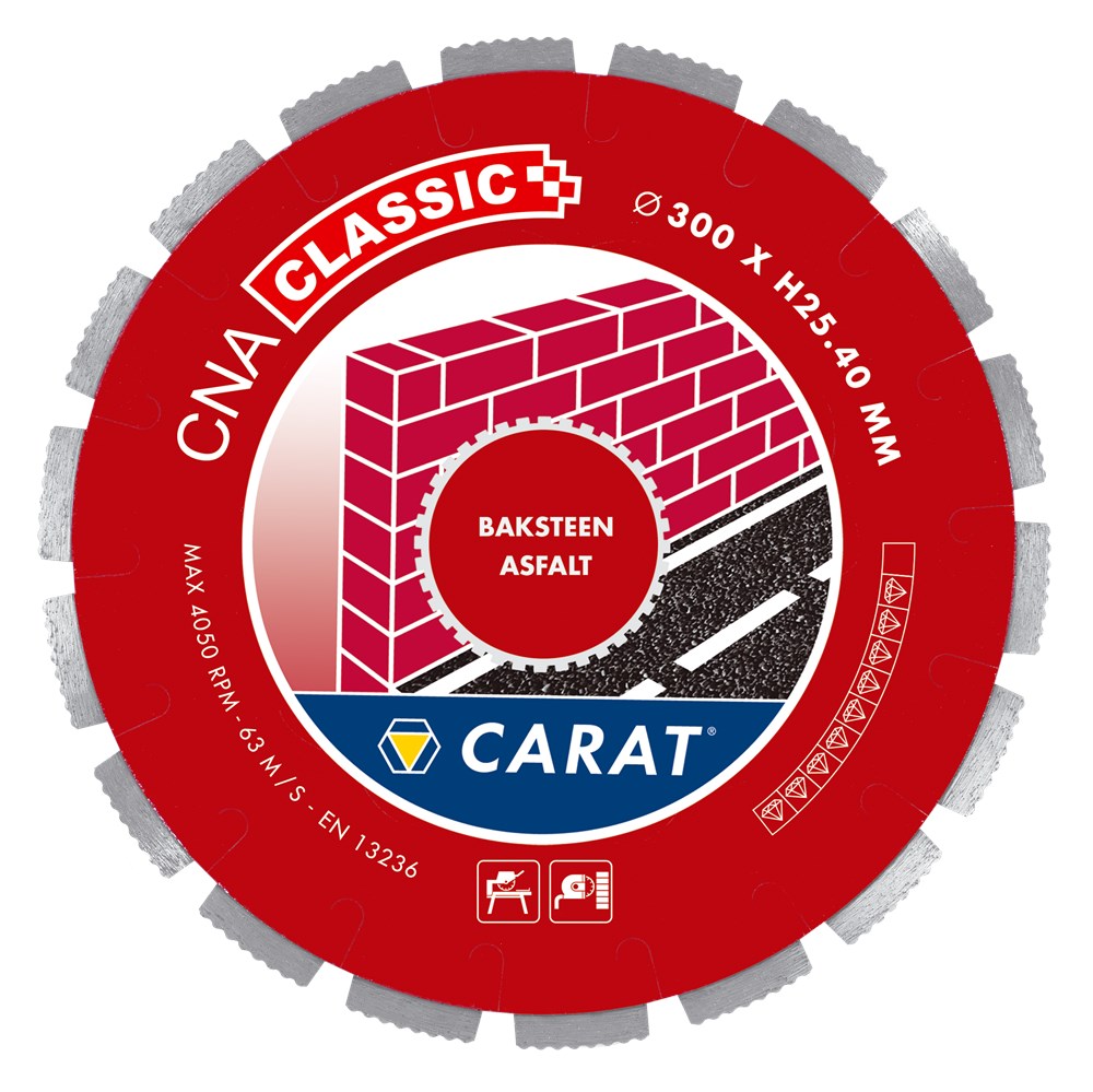 Carat diamantzaag baksteen ø300x30,00mm, cna classic - cnac300500 - cnac300500