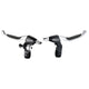 Tektro CL530TS+CL533RT Rollerbrake Hand Set Black Satin a 4 dita con campana (pacchetto sospeso)
