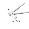 Union DeRailleurpad GH-128 con ajuste de tornillo M8X0.75 +M4X0.7