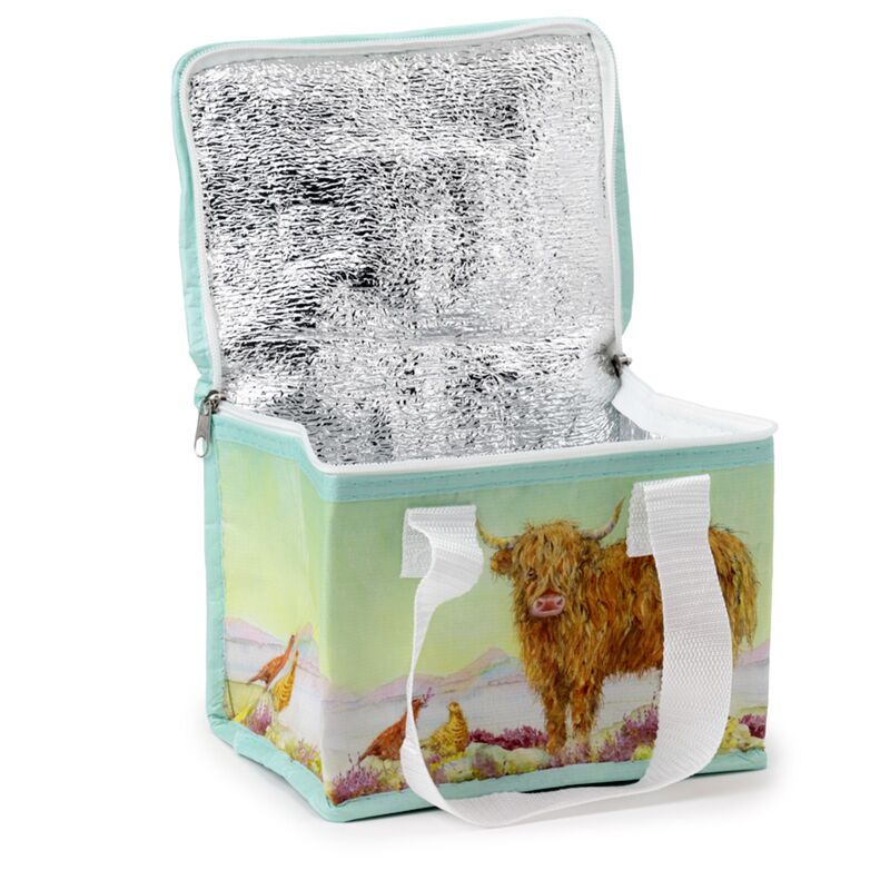 Jan Pashley Highland Cow RPet Durable Bolsa de refrigerador Bolsa de almuerzo