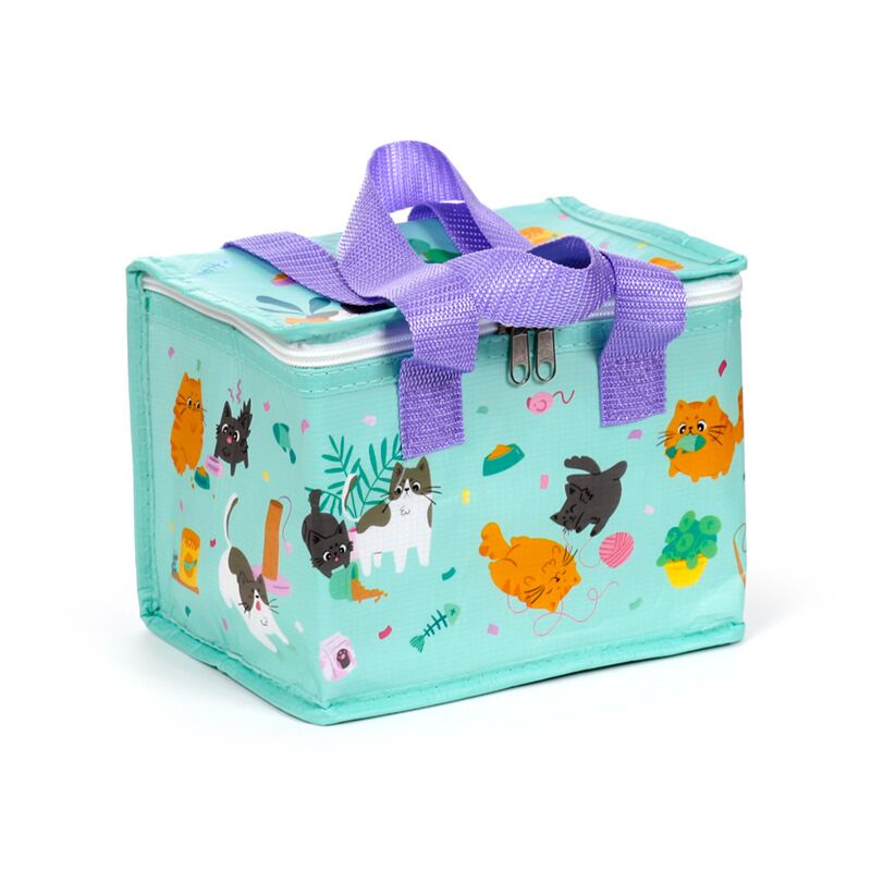 Beans Co Cats RPET Bolsa de refrigerador duradera