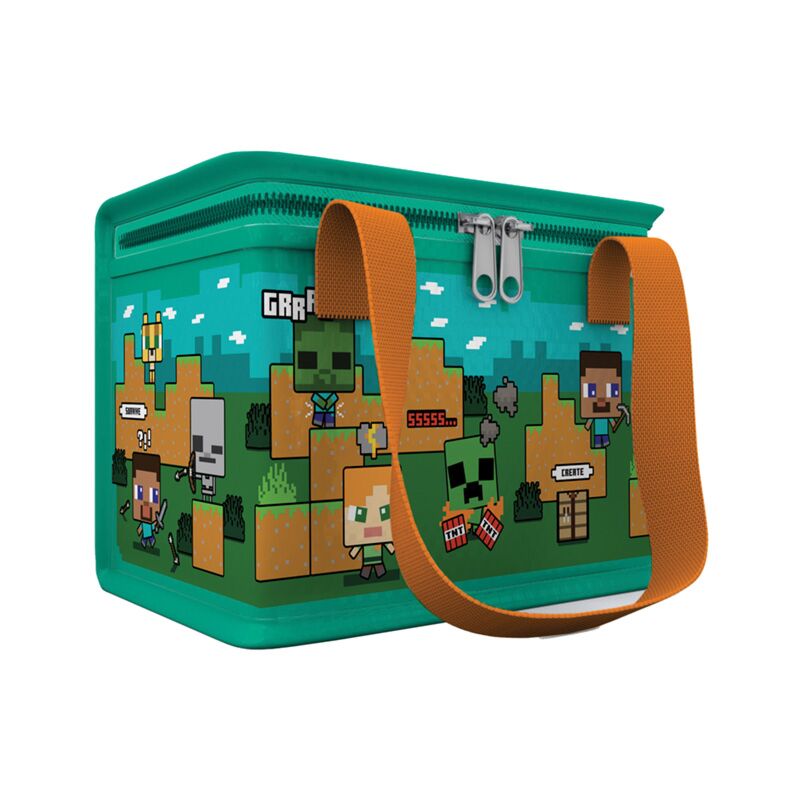 Borsa termica resistente per il pranzo Minecraft Steve Alex Rpet