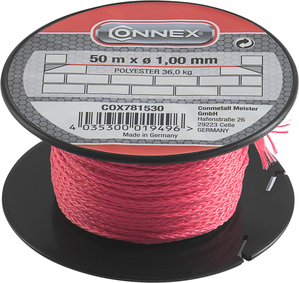 Connex metselkoord pes 1mm ro bobijn 50m - cox781530