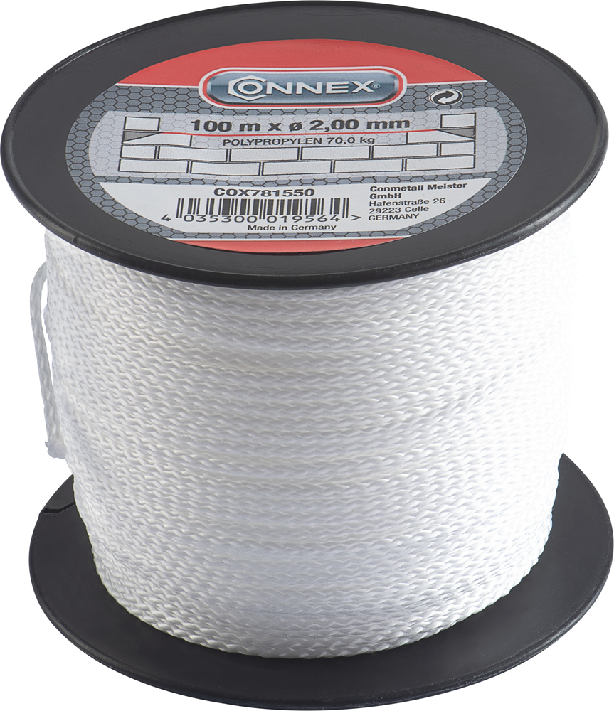 Connex metselkoord pp 2.0mm wi bobijn 100m - cox781550