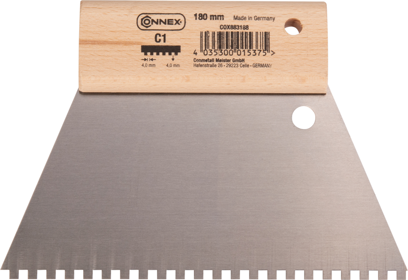Connex lijmkam 180mm 4x4mm c1 - cox883188