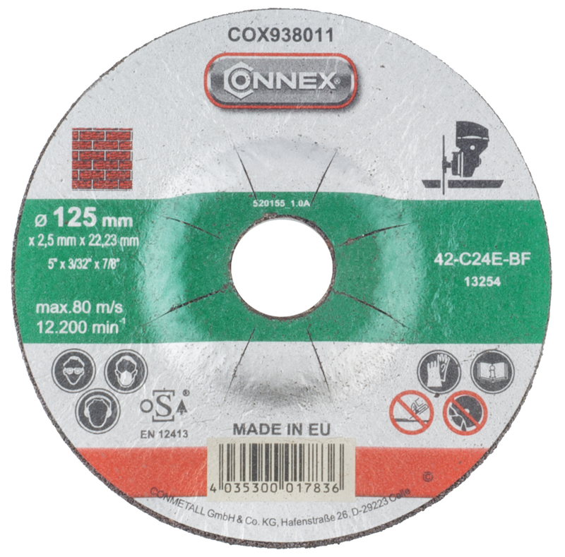 Connex slijpschijf steen 125mm - cox938011