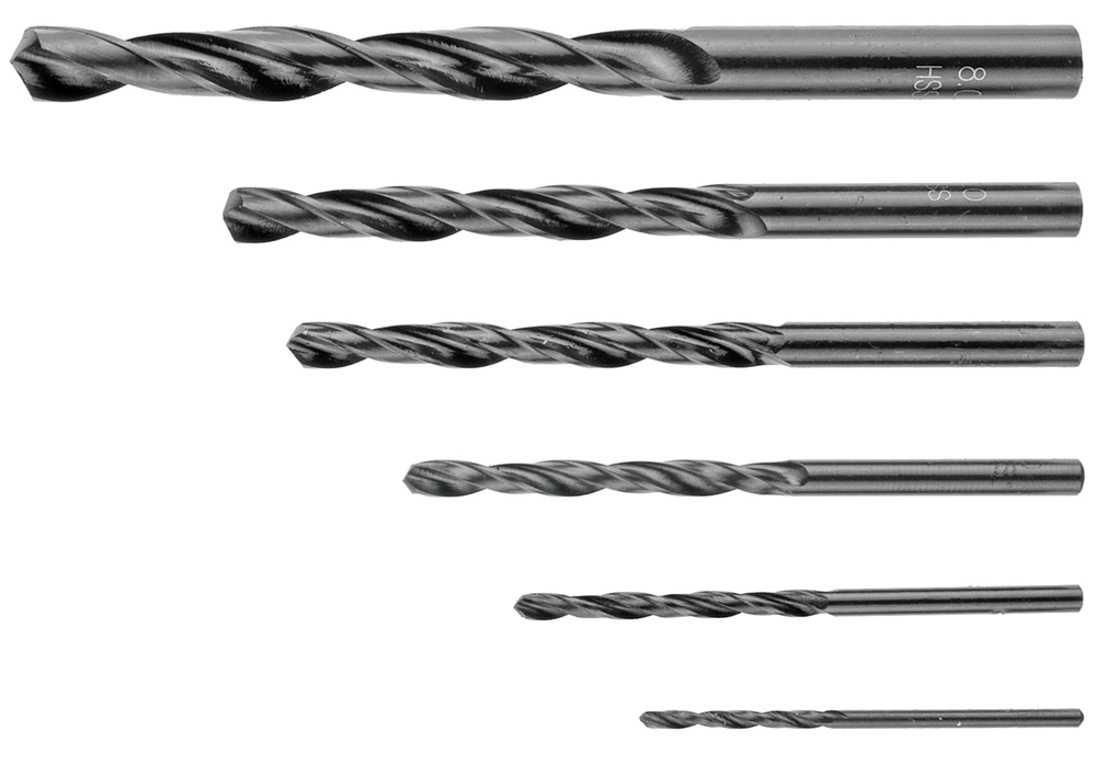 Connex set metaalboren 2-8mm 6dlg blauw - cox972226