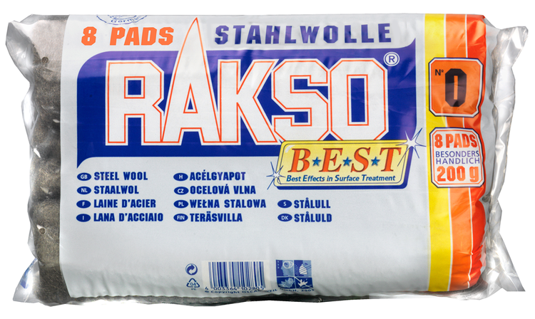 Meister rakso staalwol 0 (fijn) (8 stuks) - cox980922