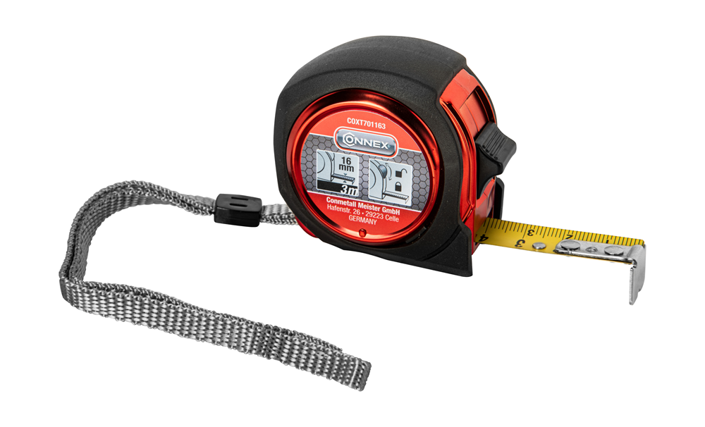 Connex rolmeter 3m abs 16mm euro-ijking - coxt701163