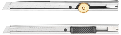 Coltello a spezzare Connex 9mm metallo 2 pezzi - coxt897013