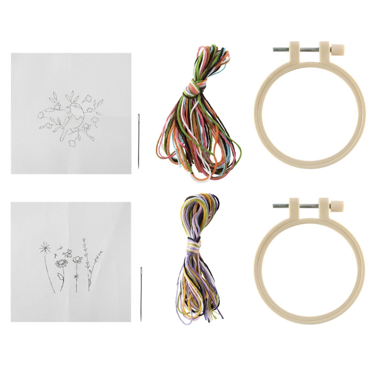 Craft id mini borduurset, 2pcs. ø8.5cm