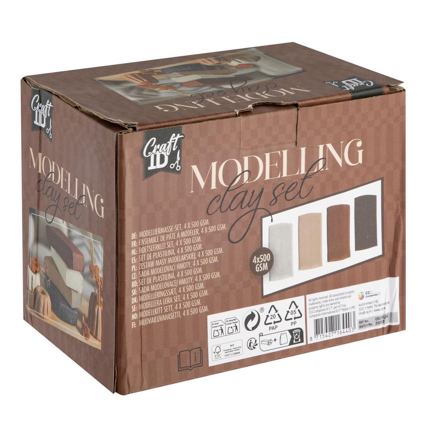 Craft id klei 4x 500 gram
