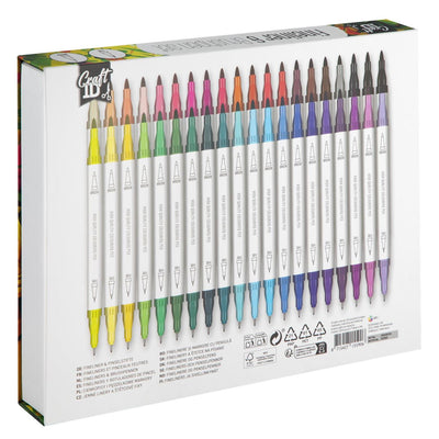 Craft id color set fineliner brush pen 40 pieces