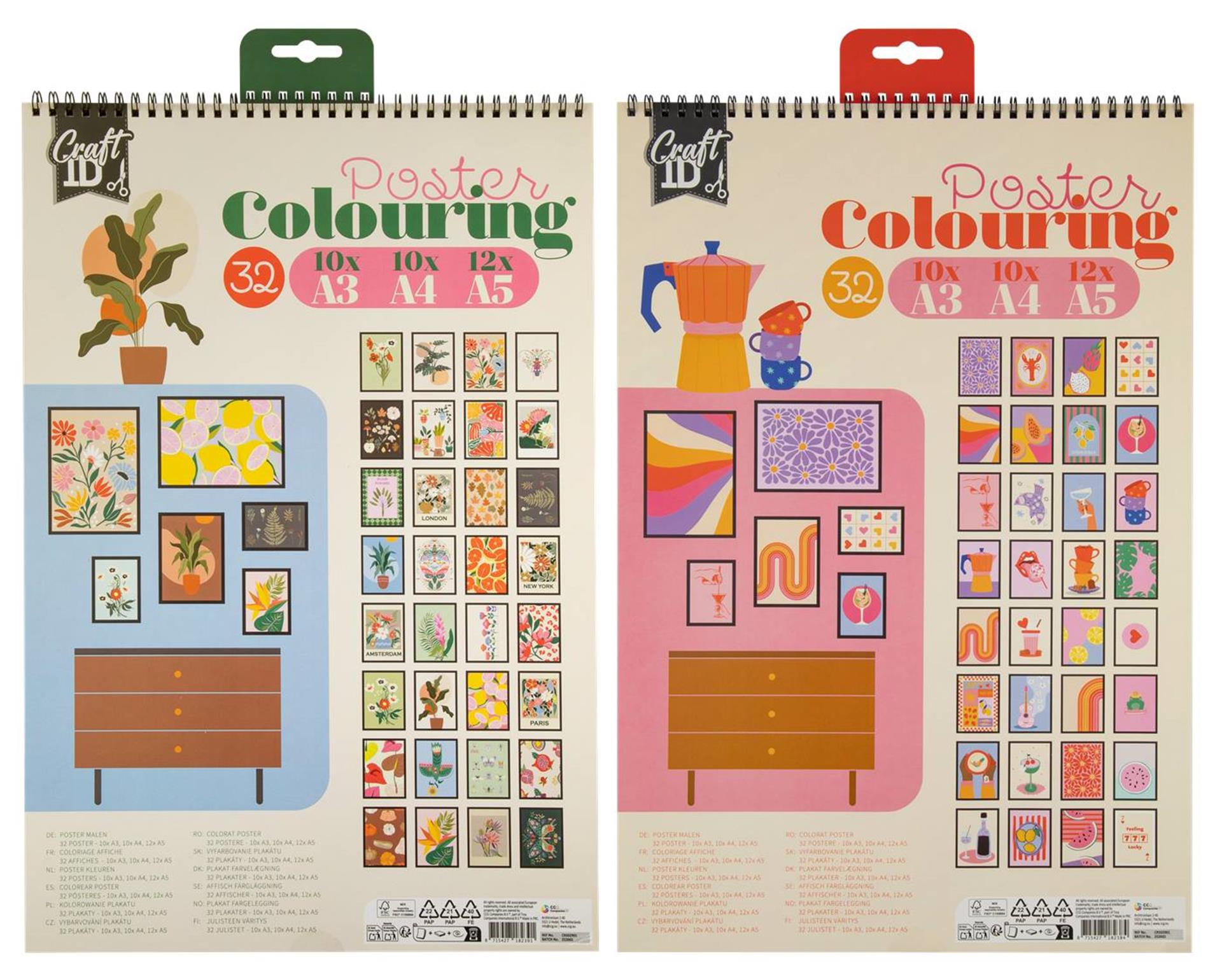 Craft id poster kleurboek a3 formaat