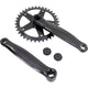 Crank set 36t ⅛ 170 mm jis alu negro