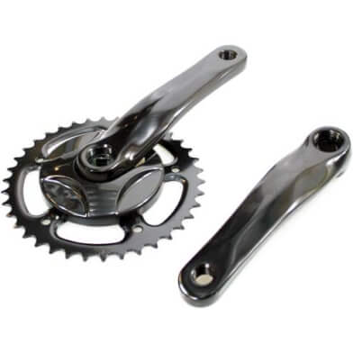 crankstel 38t 152 m disc alu zwart