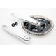 LASCO CRANKSET 24 34 42T SPAGLIAMENTO NERO SIGLIO -4MM