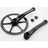 Crank set 44t Alu Black 3 32 Flat
