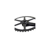 Crank set 44t alu black 3 32 flat