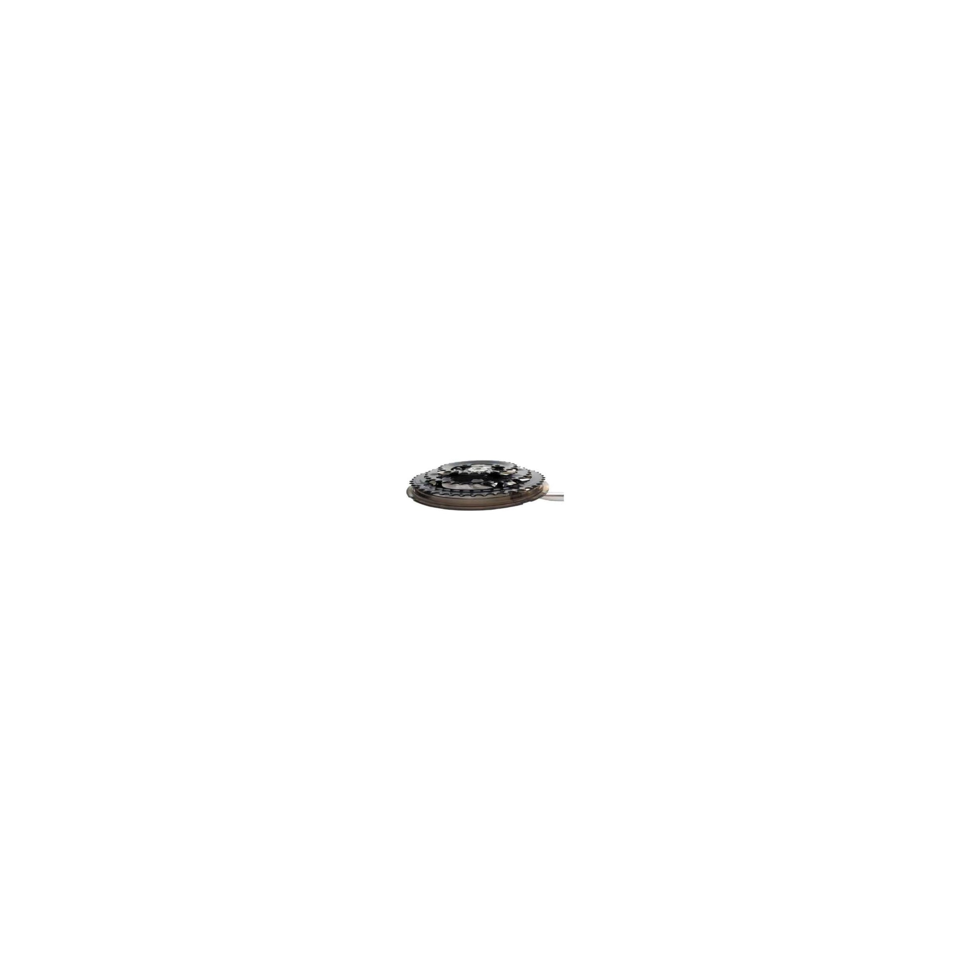 Crank set 48 38 28 Plata