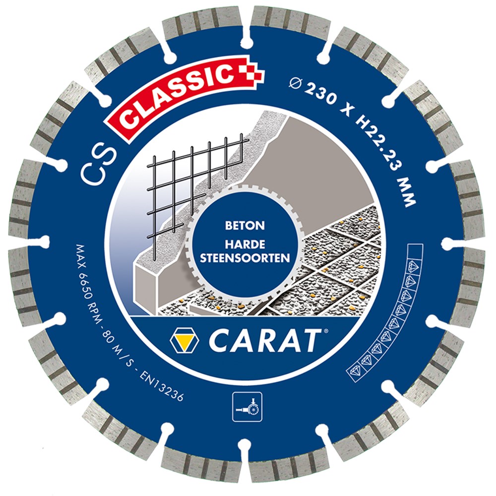 Lama diamantata carati ø115 cs cemento classico