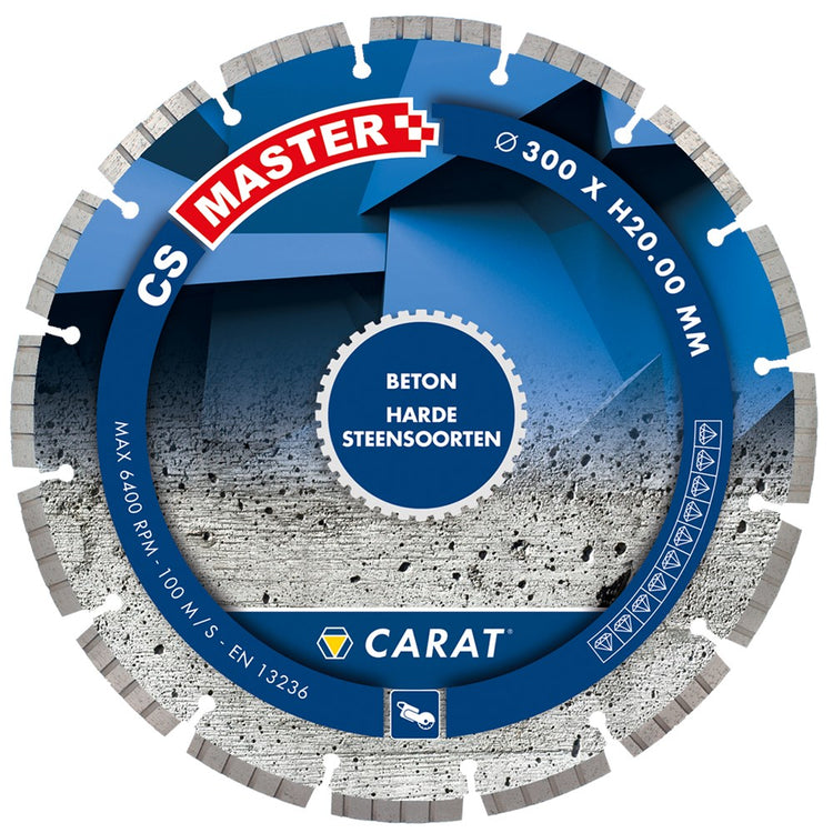 Carat diamantzaagblad ø300x22 cs master beton watergekoeld