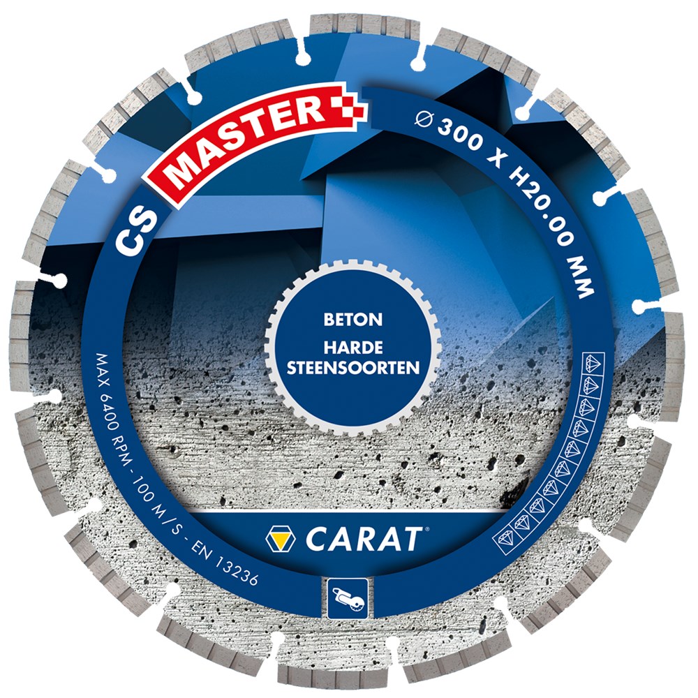 Lama diamantata carati ø350x25,4 cs master concrete raffreddata ad acqua