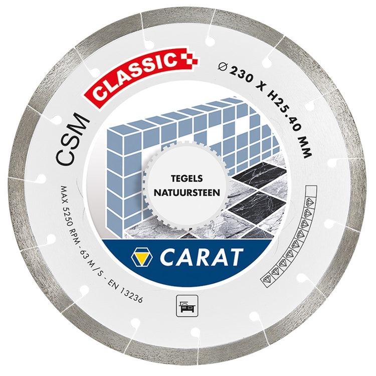 Carat diamantzaagblad ø125 csm classic tegels