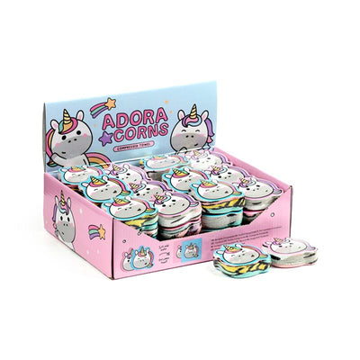 Toalla de viaje compacta de unicornio de Adoracorn
