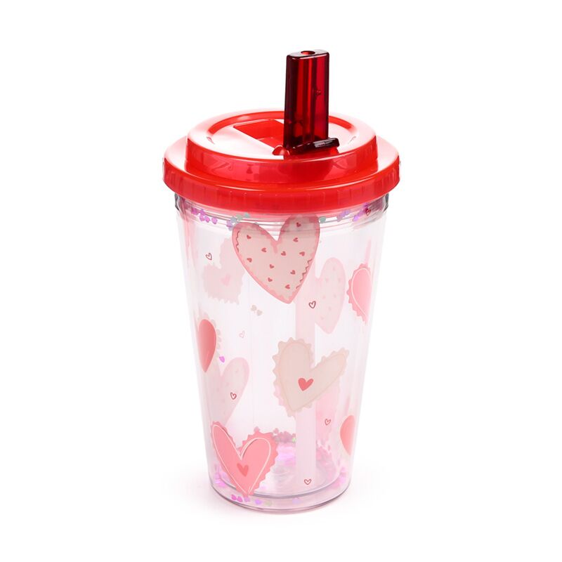 Tazza a doppia parete durevole e resistente alla rottura di Amore Hearts
