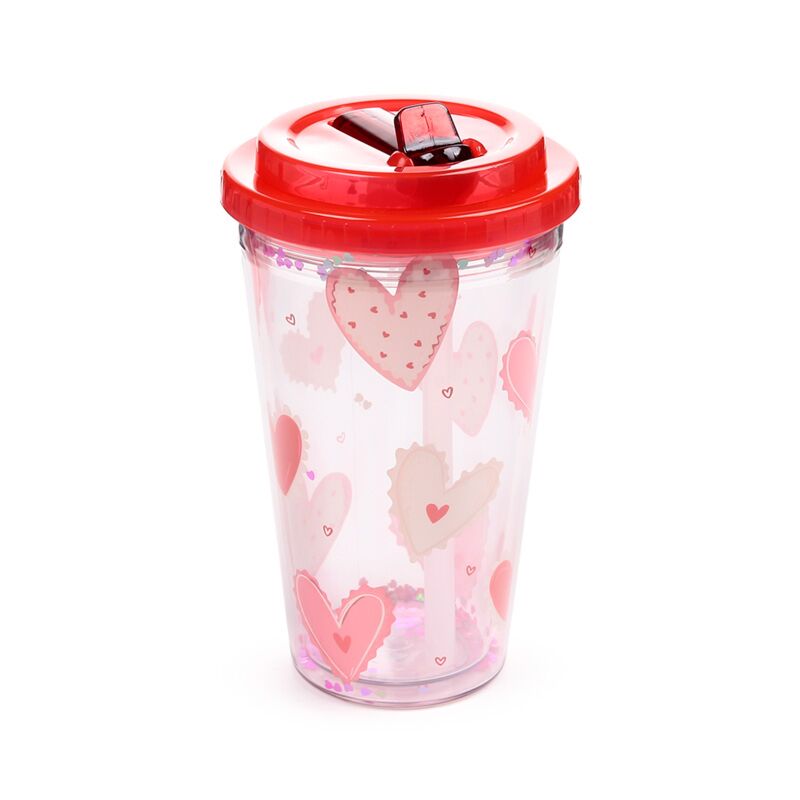 Tazza a doppia parete durevole e resistente alla rottura di Amore Hearts