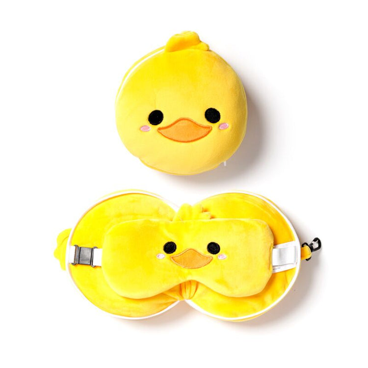 RelleAzzz Pluche Duck alrededor de la almohada de viaje para dormir