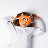 Ty relaxeazzz pluche rode panda rond reiskussen slaapmasker - afbeelding 2