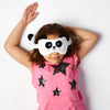 RelleAzzz Panda alrededor de la máscara para dormir de la almohada de viaje