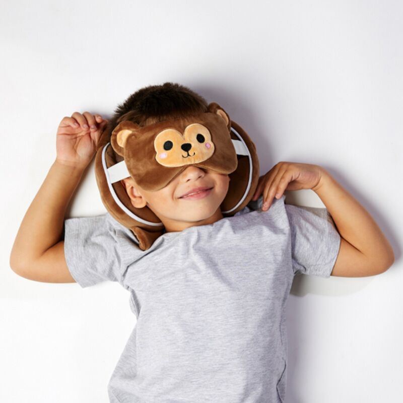 RelleAzzz Monkey alrededor de la máscara para dormir del cojín de viaje