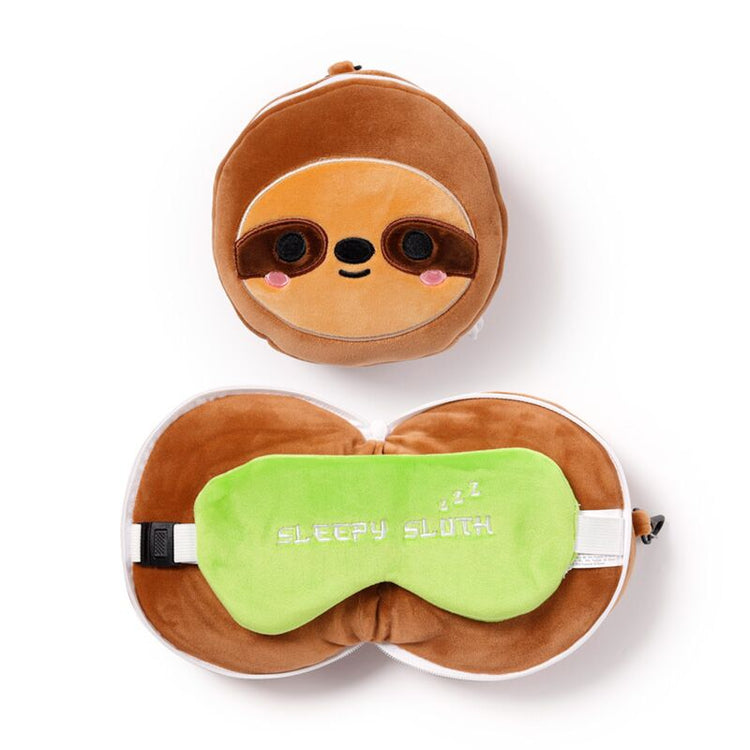 DislessAzzz Pluche Arotching Around Travel Cushion Sleeping Mask
