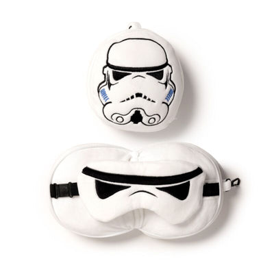 RelleAzzz Pluche El Stormtrooper original alrededor de la máscara para dormir de la almohada de viaje