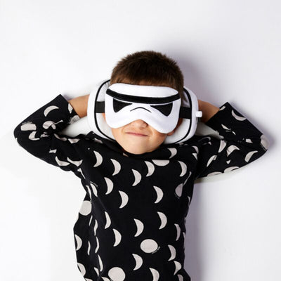 RelleAzzz Pluche El Stormtrooper original alrededor de la máscara para dormir de la almohada de viaje