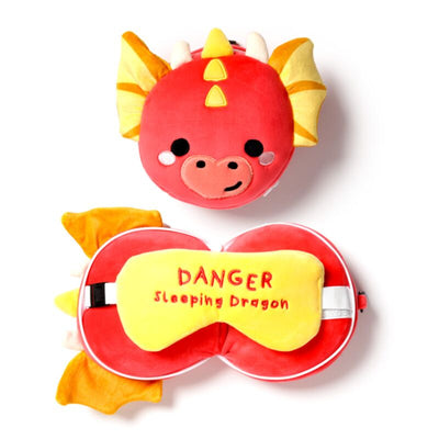 RelleAzzz Adoramagics Dragon alrededor de la almohada de viaje máscara para dormir