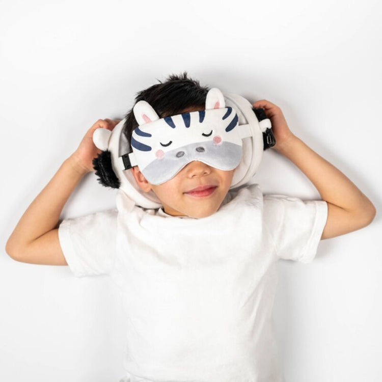 Ty relaxeazzz adoramals bali de zebra rond reiskussen slaapmasker