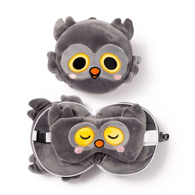 Ty relaxeazzz adoramals winston de uil rond reiskussen slaapmasker