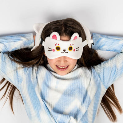Ty relaxeazzz maneki neko gelukskat rond reiskussen slaapmasker