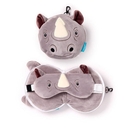 Ty relaxeazzz neushoorn rond reiskussen slaapmasker