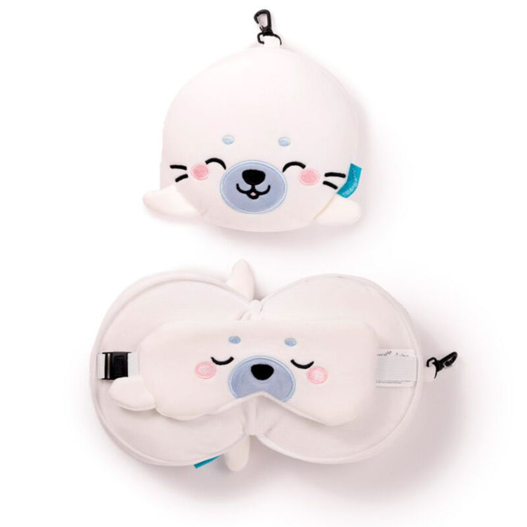 Ty relaxeazzz adoramals kai de zeehond rond reiskussen slaapmasker