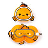 RelleAzzz Adoramals Finley el pez payaso alrededor de la almohada de viaje máscara para dormir