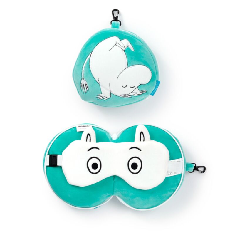 Dismasazzz Moomin intorno alla maschera per dormire cuscini da viaggio
