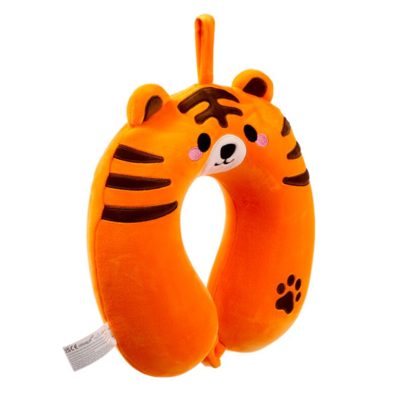 Relaxeazzz tiger adoramals almohada de cuello de espuma de memoria pluche