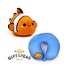 Swapseazzz Adoramals Peseo de payaso 2-en-1 Plush y almohada de viaje