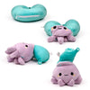 Swapseazzz adoramals polpo 2 in 1 cuscino da viaggio peluche