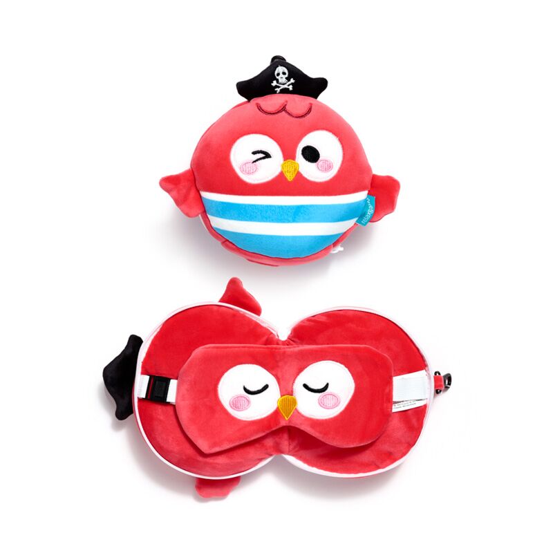 Relaxeazzz Jolly Roger Pirate Bembo de Papegaai Cuscino da viaggio Sleeping Mask